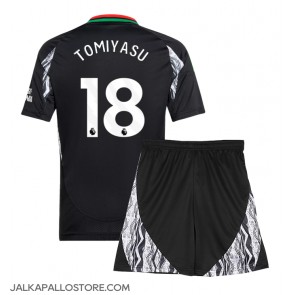 Arsenal Takehiro Tomiyasu #18 Vieraspaita Lapsille 2024-25 Lyhythihainen (+ shortsit)